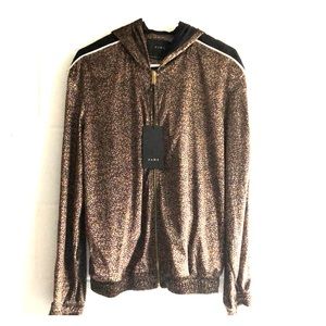 Zara Leopard Print Jacket Hoodie